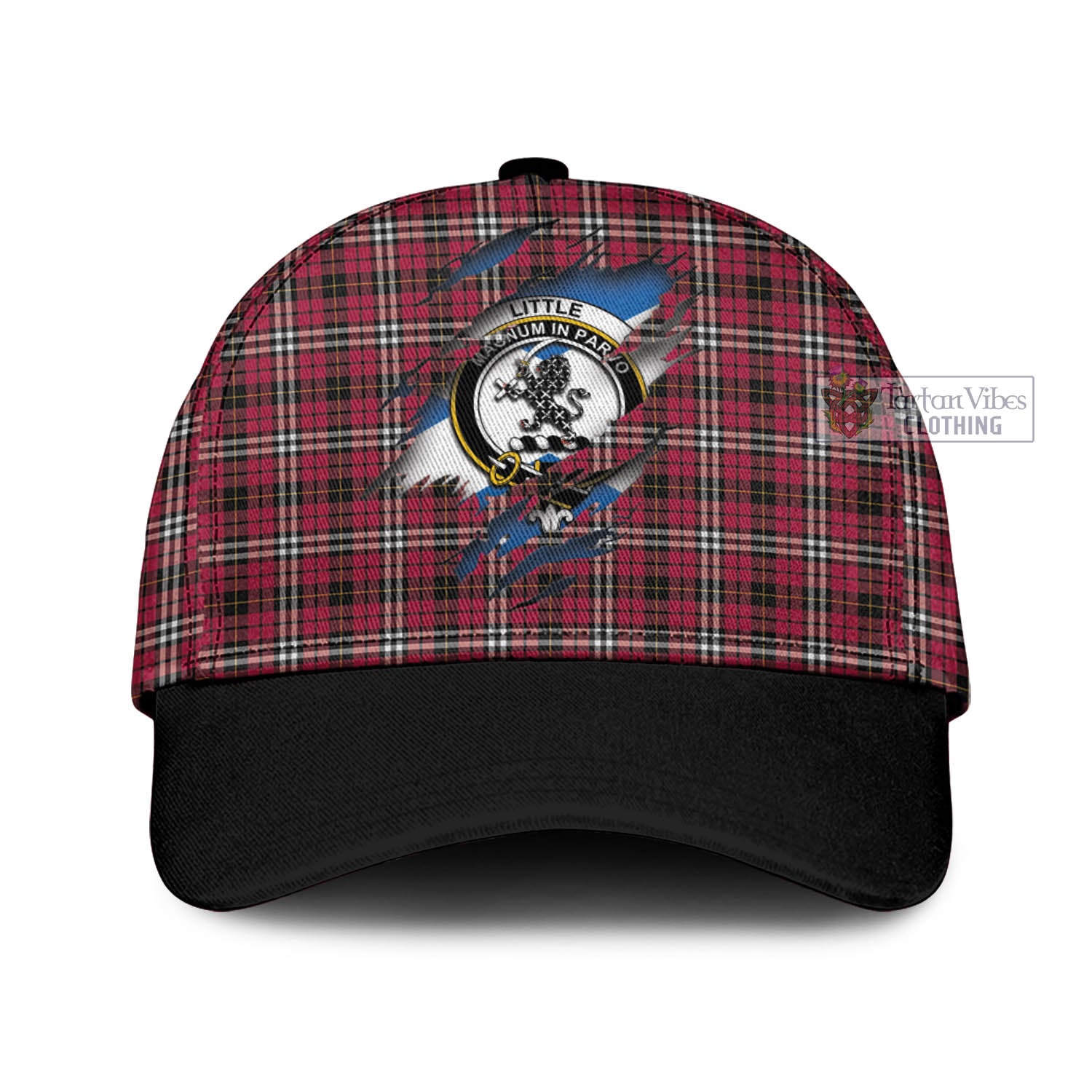 Tartan Vibes Clothing Little Tartan Classic Cap with Family Crest In Me Style