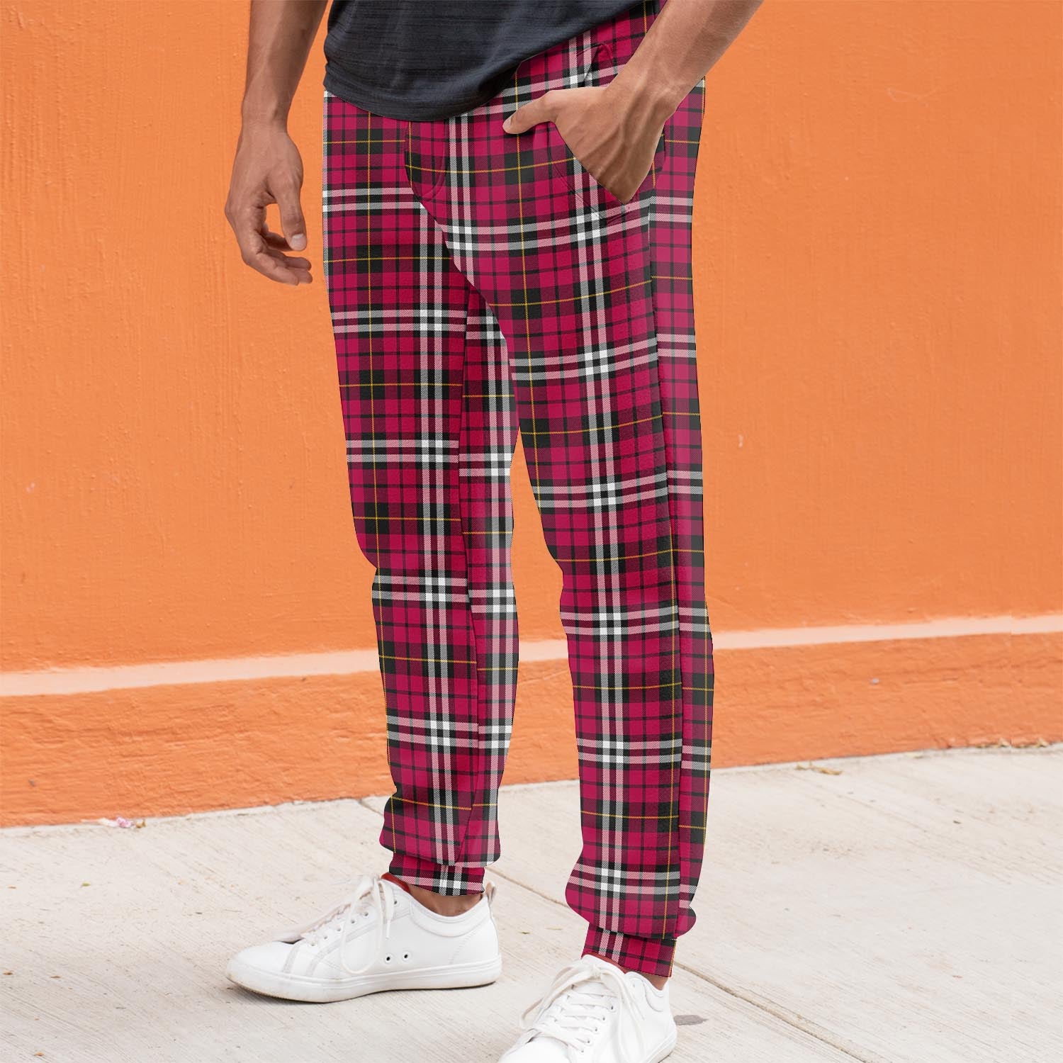 Little Tartan Joggers Pants S - Tartanvibesclothing