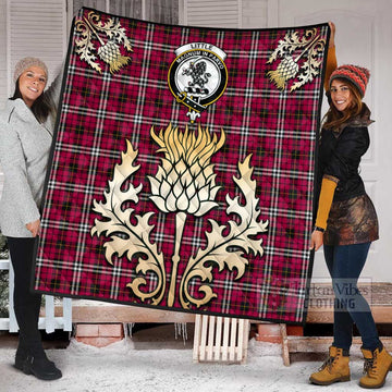 Little Tartan Quilt with Family Crest and Golden Thistle Style