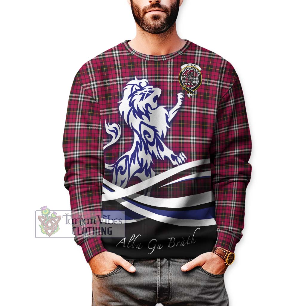 Tartan Vibes Clothing Little Tartan Sweatshirt with Alba Gu Brath Regal Lion Emblem