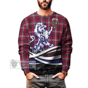 Little Tartan Sweatshirt with Alba Gu Brath Regal Lion Emblem