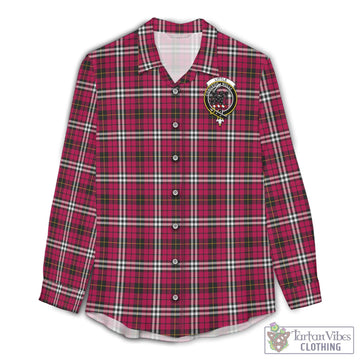 Little Tartan Women's Casual Shirt with Family Crest