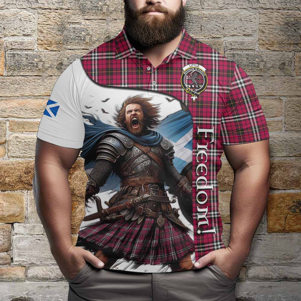 Tartan Vibes Clothing Little Crest Tartan Polo Shirt Inspired by the Freedom of Scottish Warrior