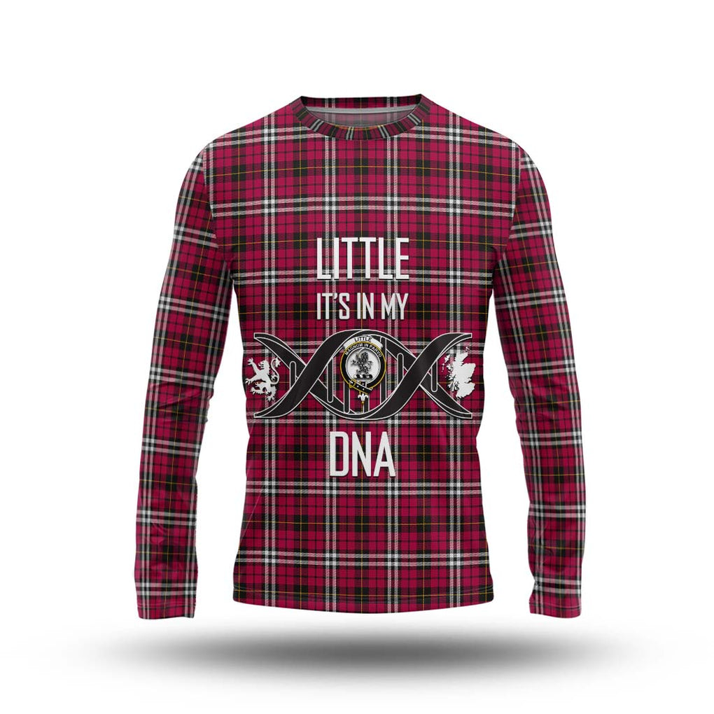 Little Tartan Long Sleeve T-Shirt with Family Crest DNA In Me Style Unisex - Tartanvibesclothing Shop