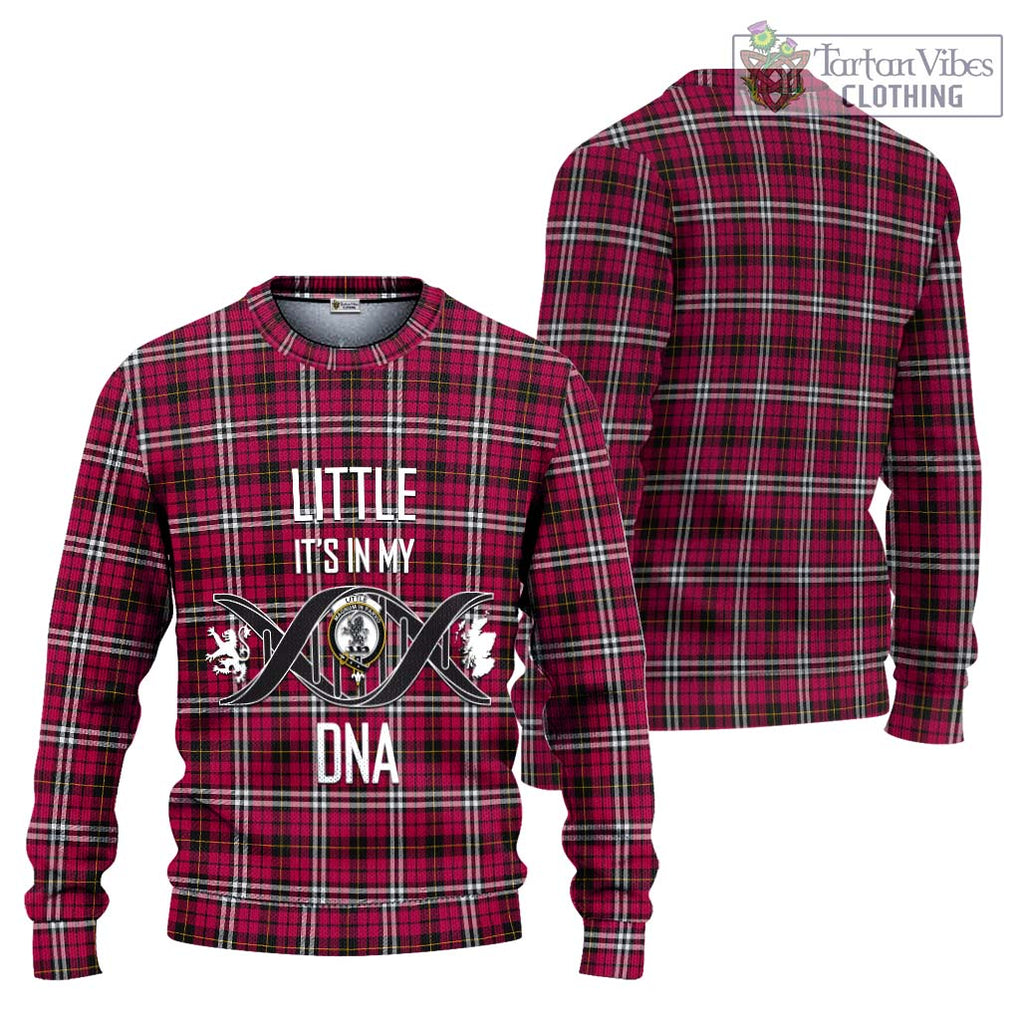 Little Tartan Knitted Sweater with Family Crest DNA In Me Style Unisex - Tartanvibesclothing Shop