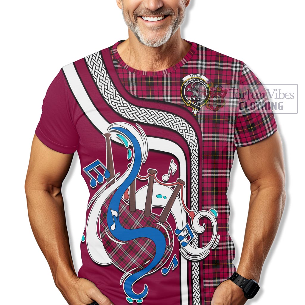 Tartan Vibes Clothing Little Tartan T-Shirt with Epic Bagpipe Style