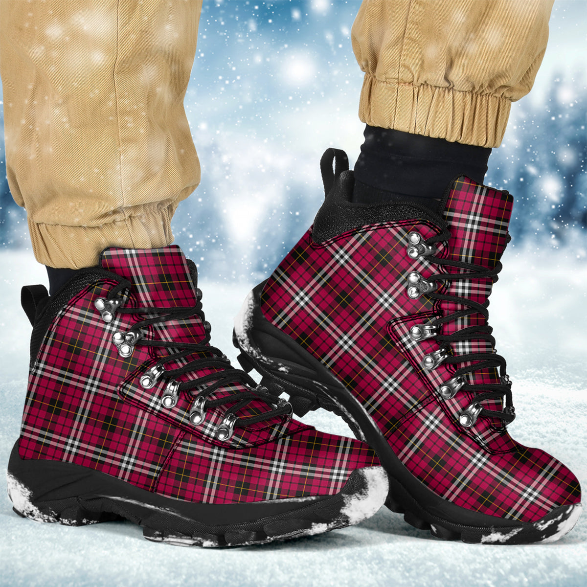 Little Tartan Alpine Boots - Tartanvibesclothing