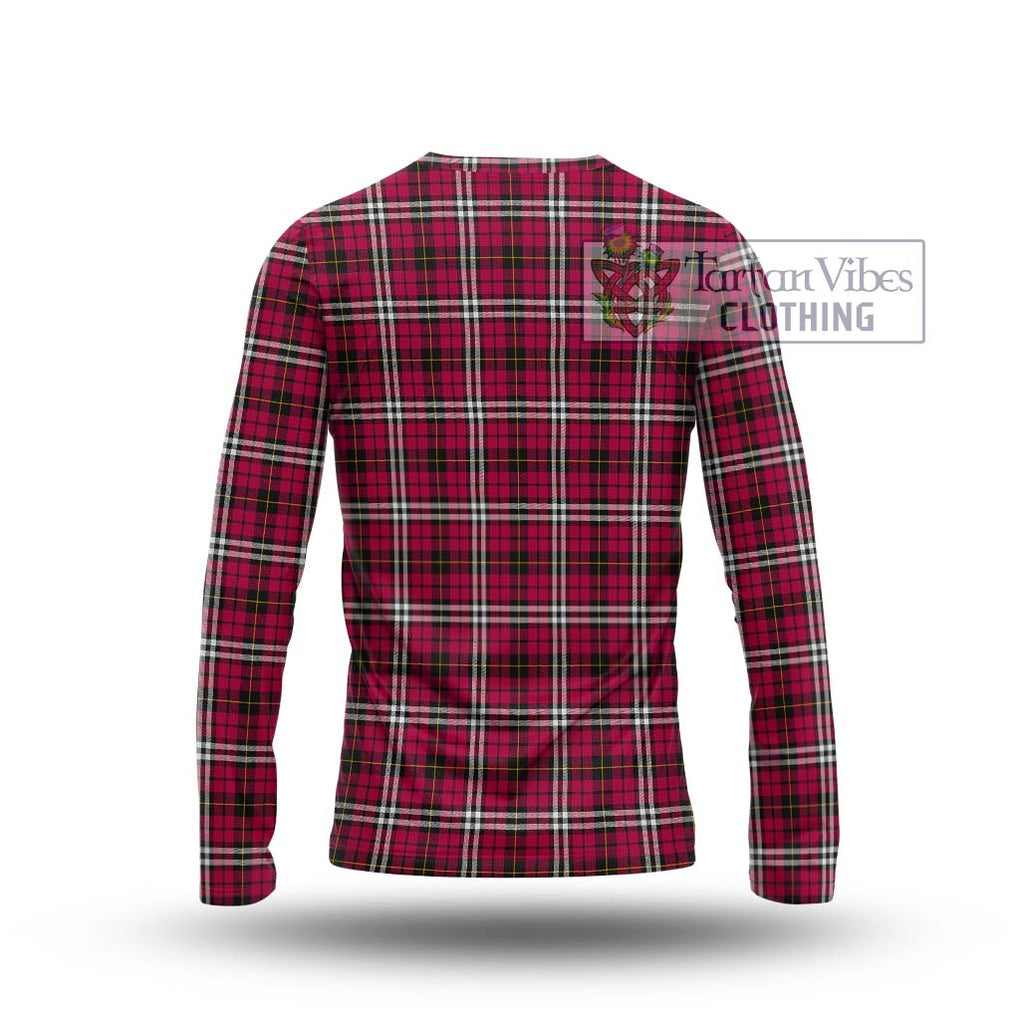 Little Tartan Long Sleeve T-Shirt with Family Crest DNA In Me Style - Tartanvibesclothing Shop