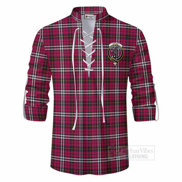 Little Tartan Ghillie Kilt Shirt with Family Crest DNA In Me Style