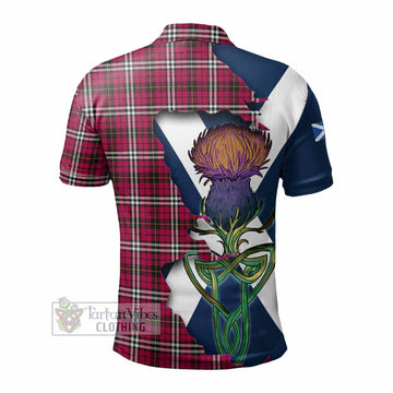 Little Tartan Family Crest Polo Shirt Scottish Thistle Celtic Inspired - Tartan Vibes Clothing