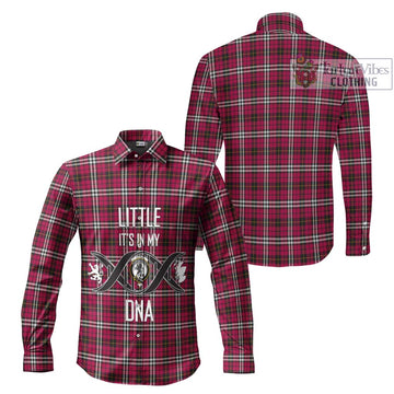 Little Tartan Long Sleeve Button Shirt with Family Crest DNA In Me Style