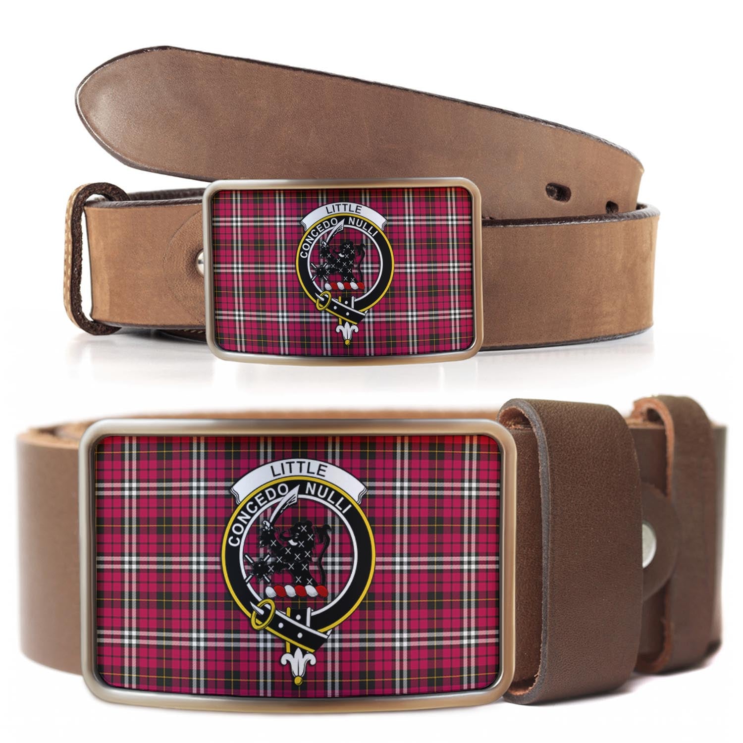 Little Tartan Belt Buckles with Family Crest - Tartanvibesclothing