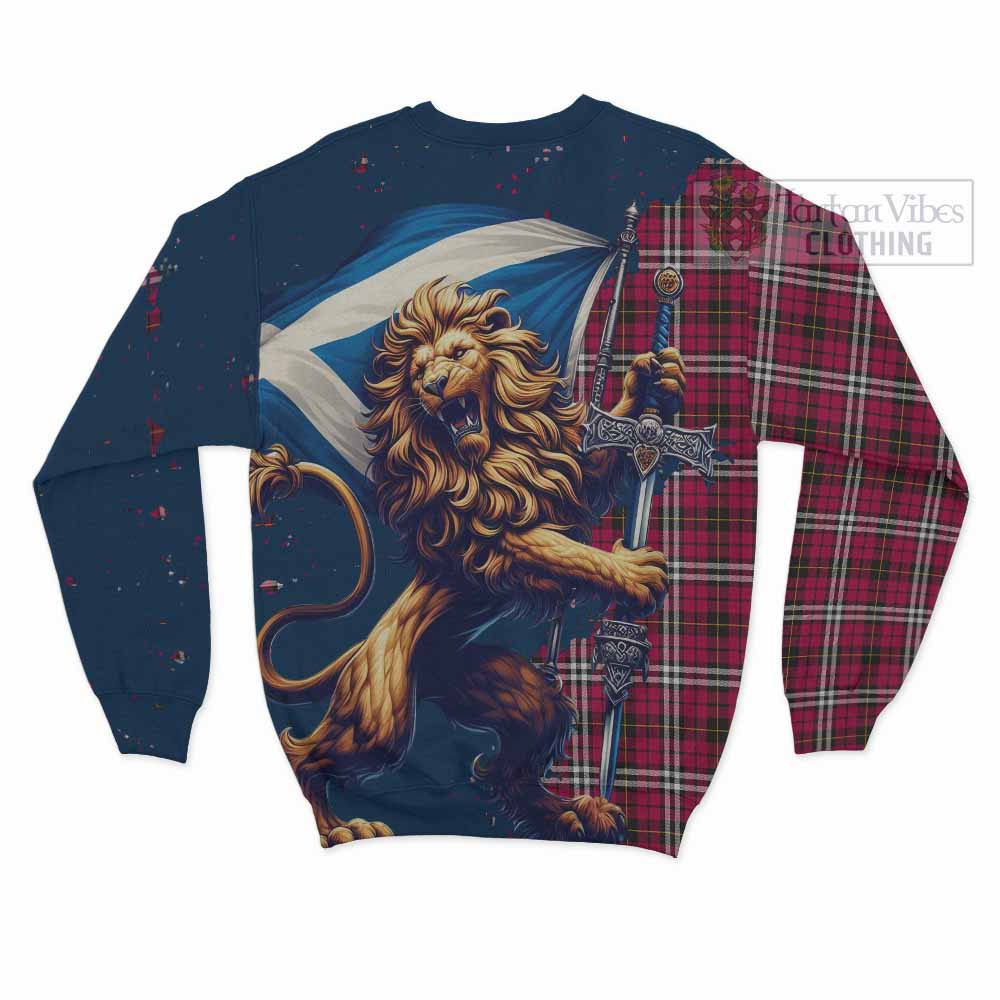 Tartan Vibes Clothing Little Tartan Family Crest Sweatshirt with Scottish Majestic Lion