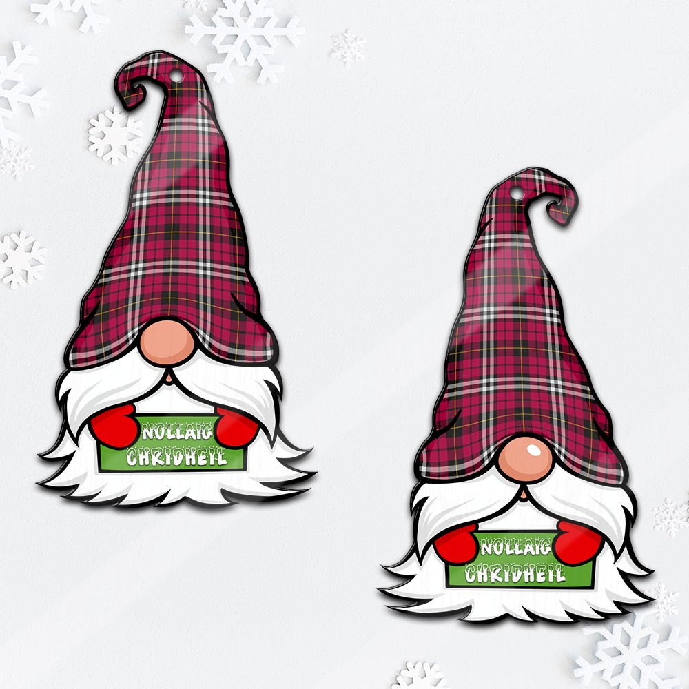 Little Gnome Christmas Ornament with His Tartan Christmas Hat Mica Ornament - Tartanvibesclothing