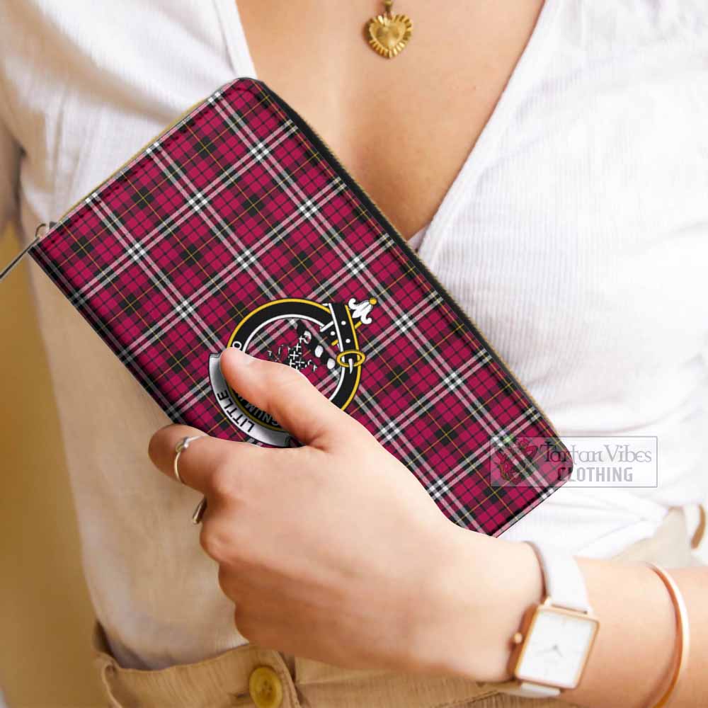 Little Tartan Women's Leather Wallet with Family Crest - Tartan Vibes Clothing