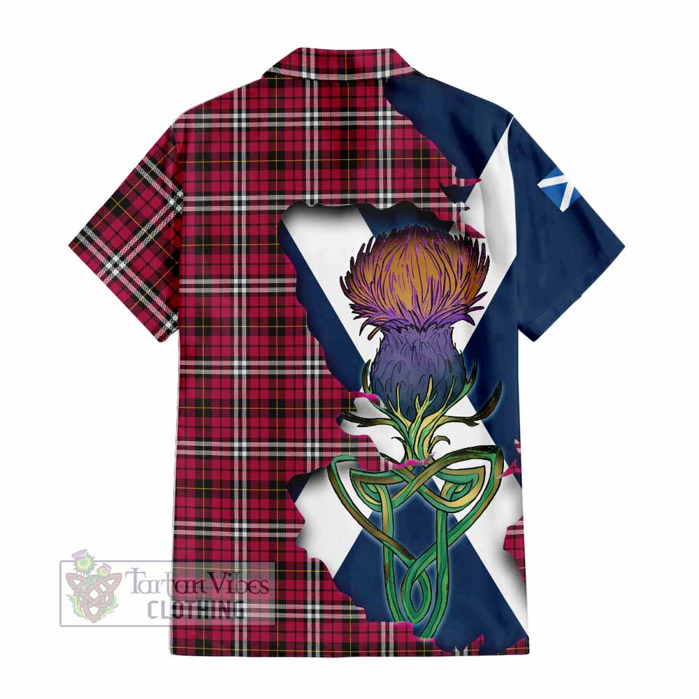 Little Tartan Family Crest Hawaiian Shirt Scottish Thistle Celtic Inspired - Tartan Vibes Clothing