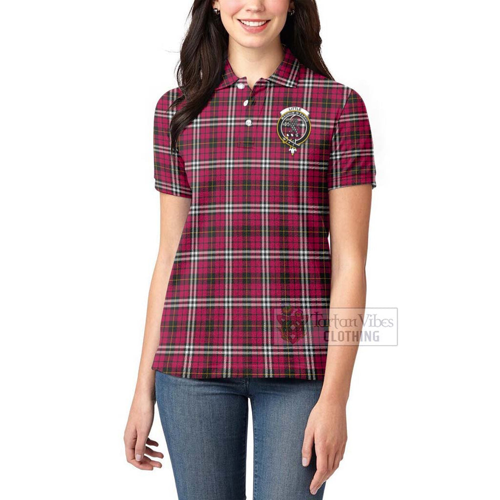 Tartan Vibes Clothing Little Tartan Women's Polo Shirt with Family Crest Celtic Skull Style