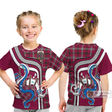 Little Tartan Kid T-Shirt with Epic Bagpipe Style