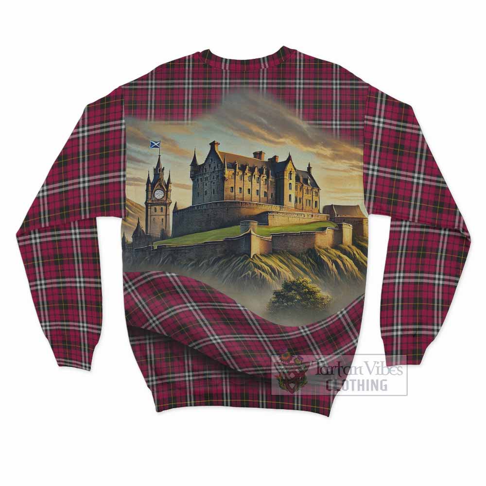 Little Tartan Family Crest Sweatshirt with Scottish Ancient Castle Style - Tartan Vibes Clothing