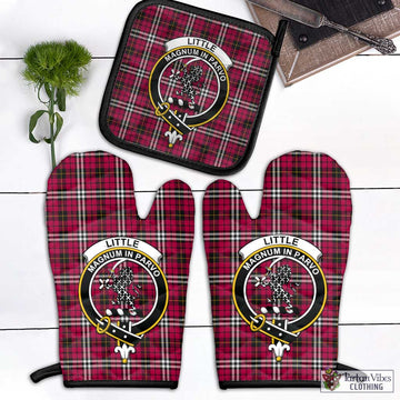 Little Tartan Combo Oven Mitt & Pot-Holder with Family Crest