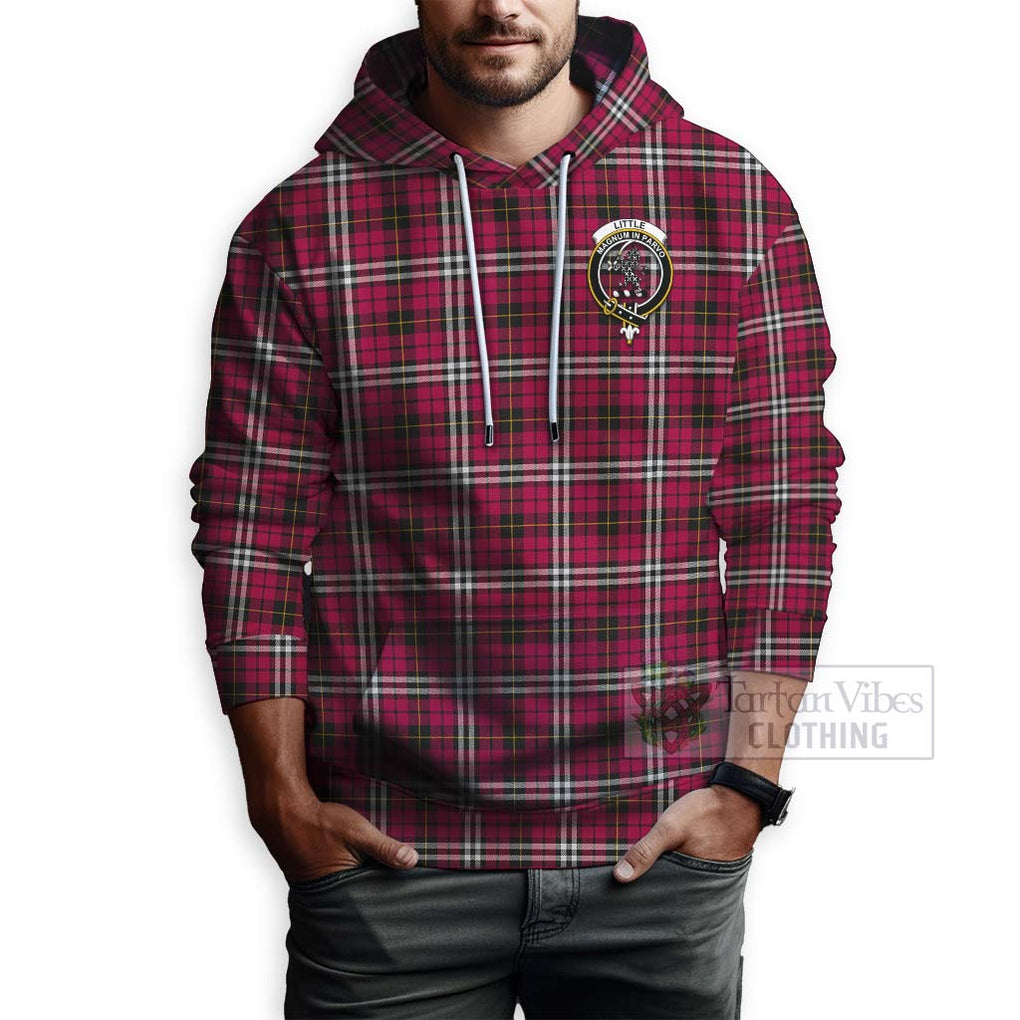 Tartan Vibes Clothing Little Tartan Hoodie with Family Crest and Bearded Skull Holding Bottles of Whiskey