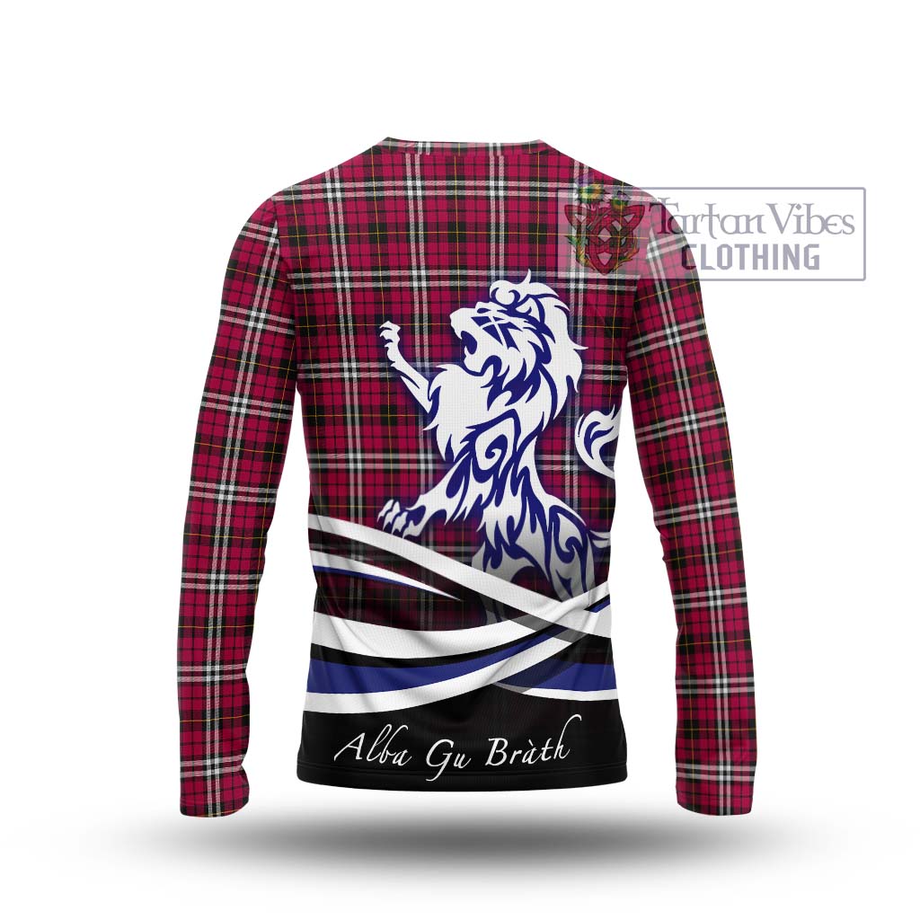 Tartan Vibes Clothing Little Tartan Long Sleeve T-Shirt with Alba Gu Brath Regal Lion Emblem