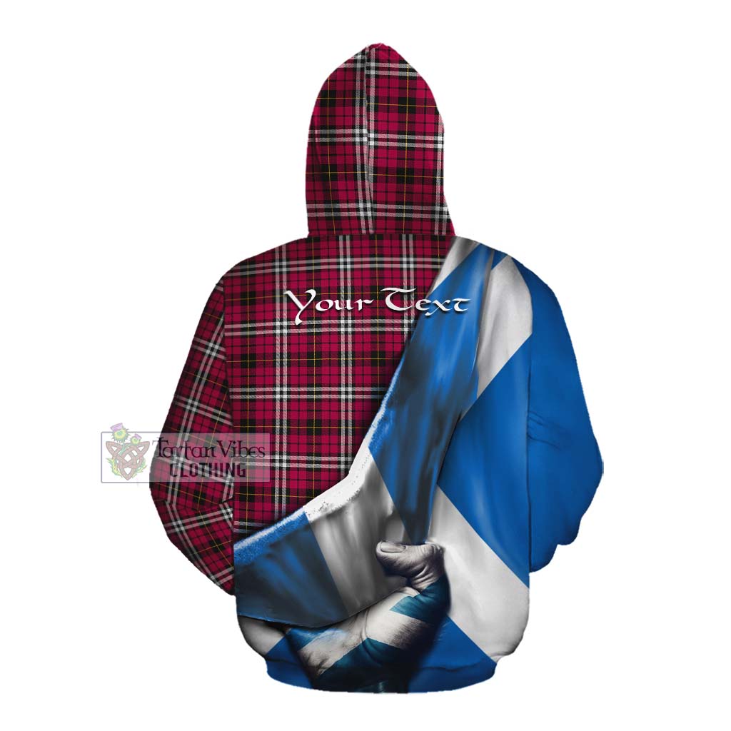 Tartan Vibes Clothing Little Tartan Cotton Hoodie with Family Crest Scotland Patriotic Style