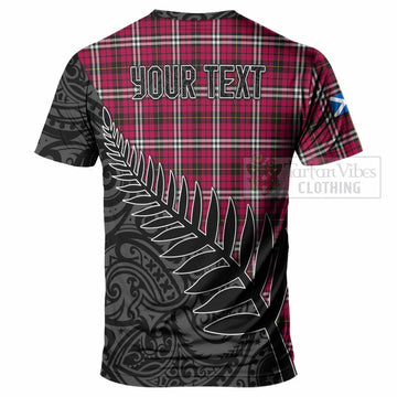 Little Crest Tartan T-Shirt with New Zealand Silver Fern Half Style