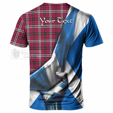 Little Tartan T-Shirt with Family Crest Scotland Patriotic Style