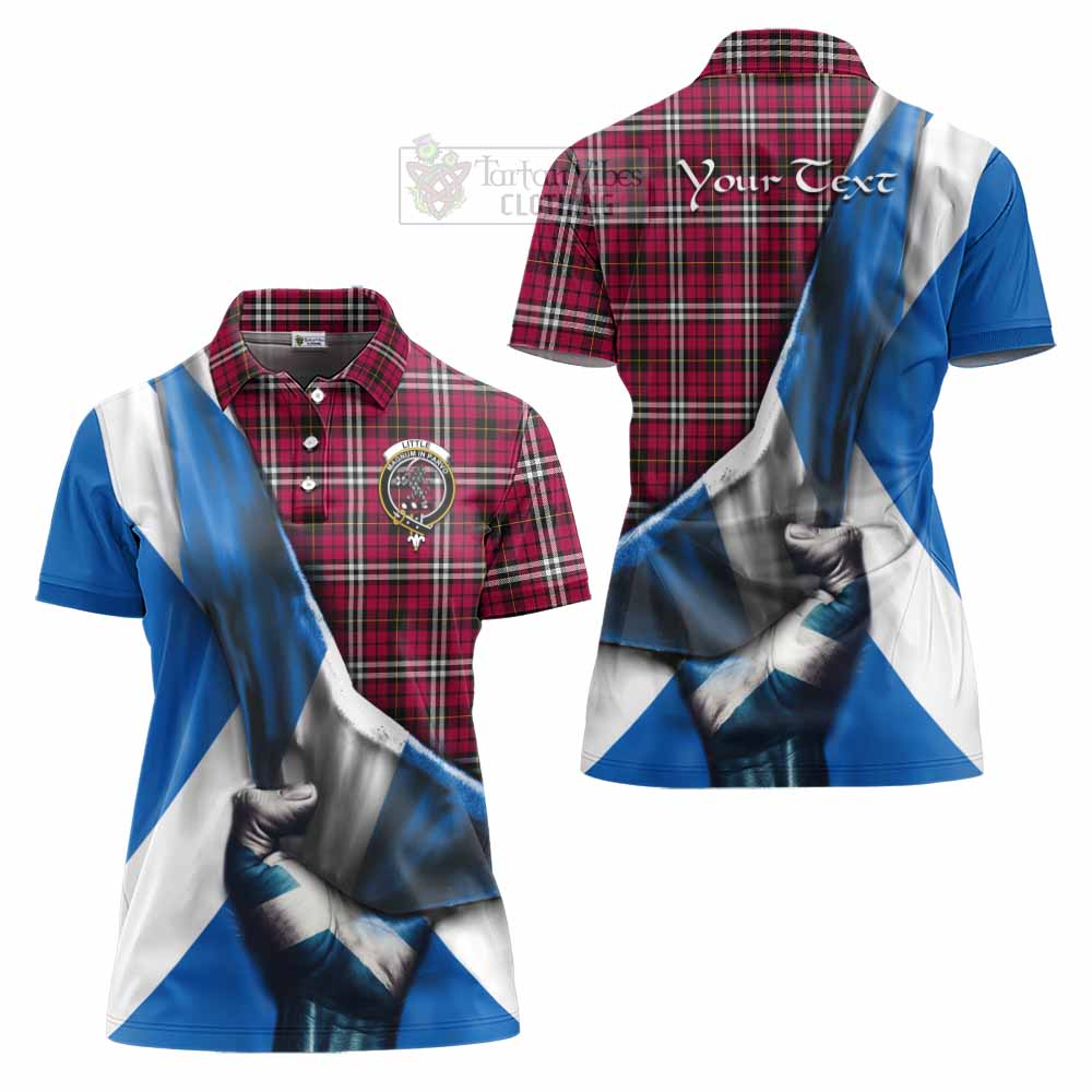 Tartan Vibes Clothing Little Tartan Women's Polo Shirt with Family Crest Scotland Patriotic Style