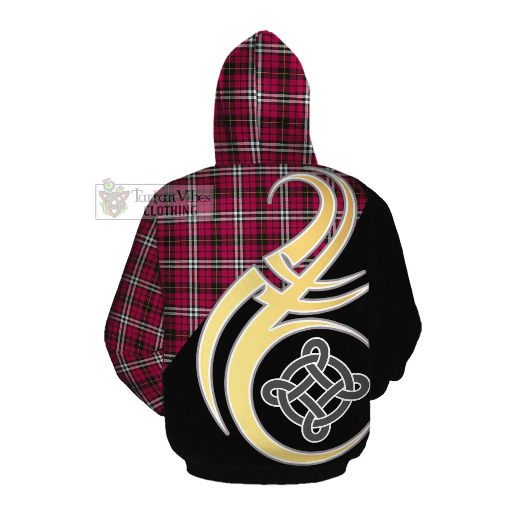 Tartan Vibes Clothing Little Tartan Cotton Hoodie with Family Crest and Celtic Symbol Style