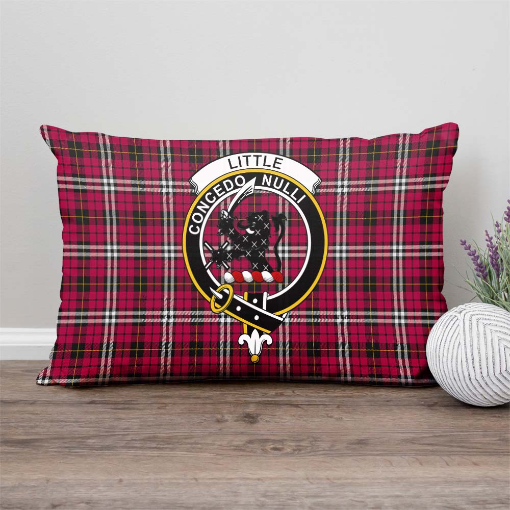 Little Tartan Pillow Cover with Family Crest Rectangle Pillow Cover - Tartanvibesclothing