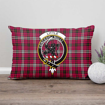 Little Tartan Pillow Cover with Family Crest