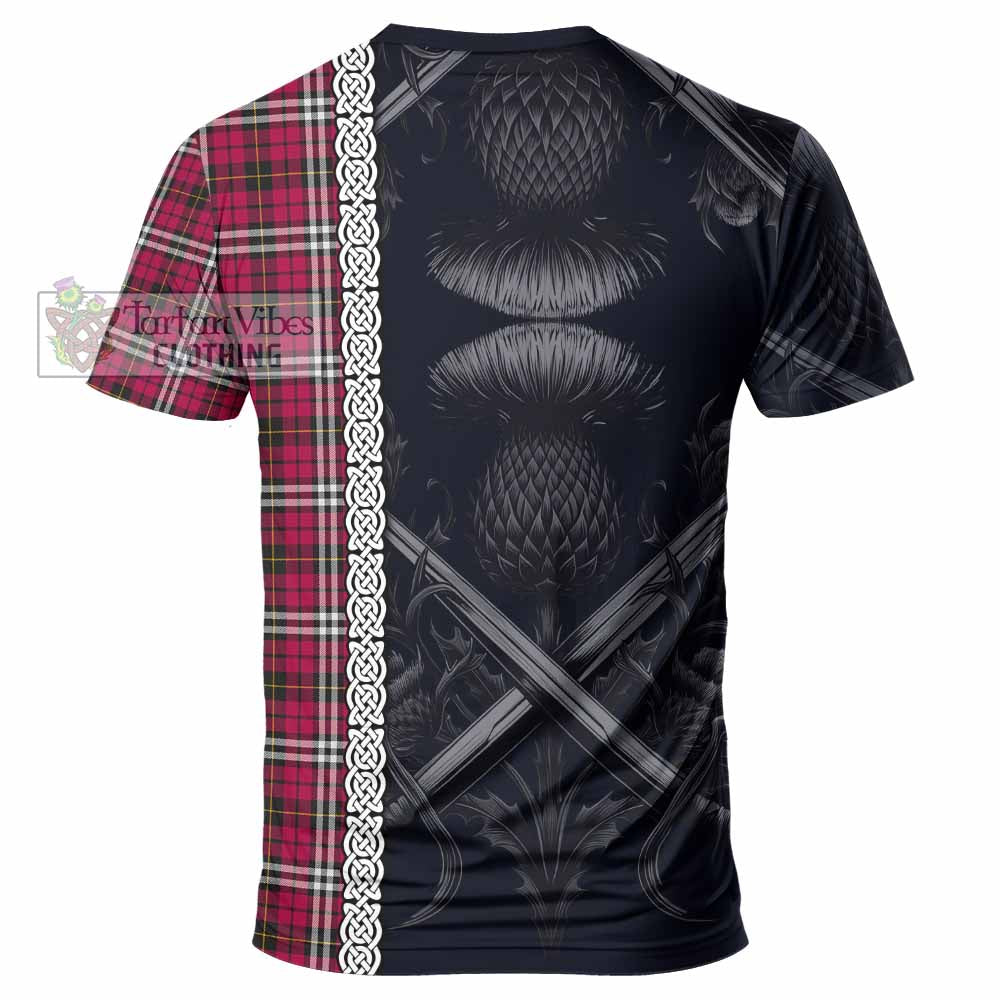 Tartan Vibes Clothing Little Tartan T-Shirt with Family Crest Cross Sword Thistle Celtic Vibes