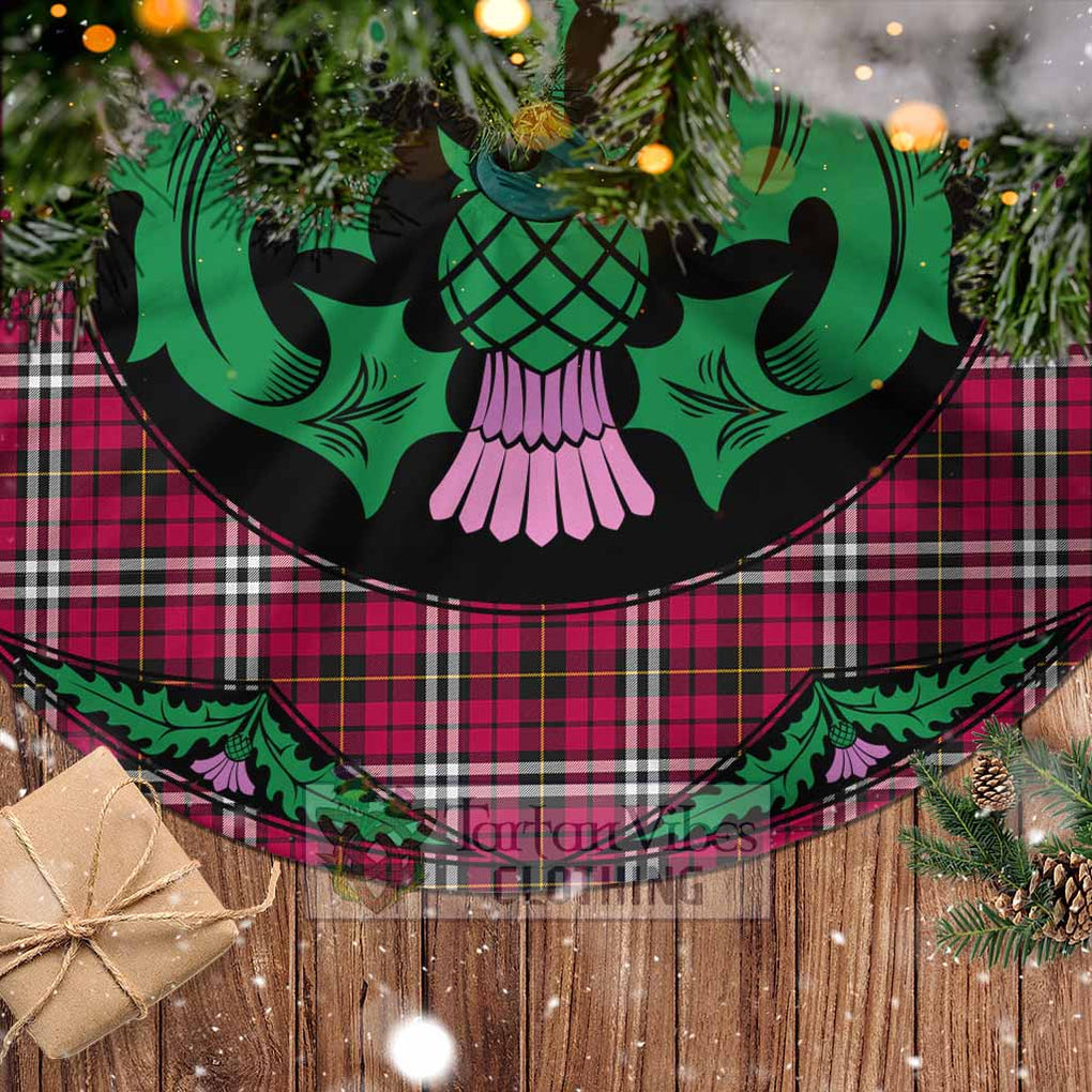 Little Tartan Christmas Tree Skirt Scottish Thistle Style - Tartan Vibes Clothing
