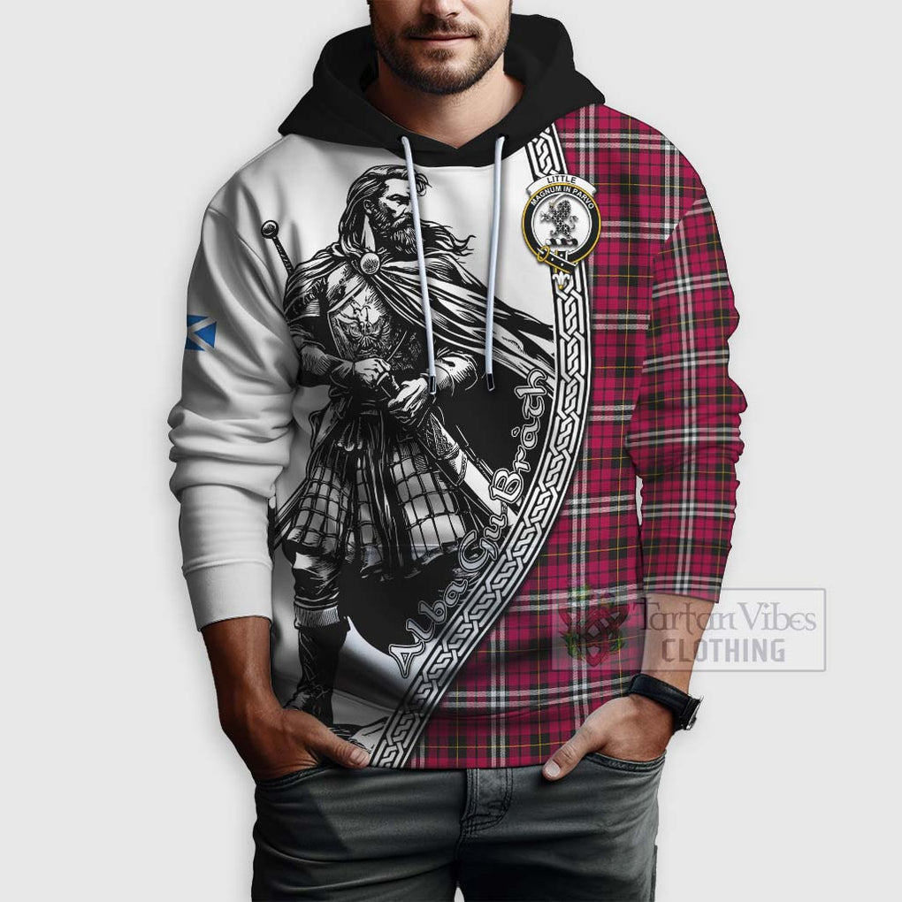 Tartan Vibes Clothing Little Tartan Clan Crest Hoodie with Highlander Warrior Celtic Style