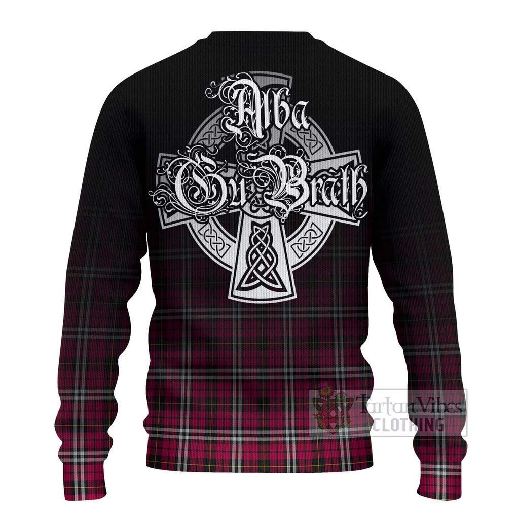 Tartan Vibes Clothing Little Tartan Knitted Sweater Featuring Alba Gu Brath Family Crest Celtic Inspired