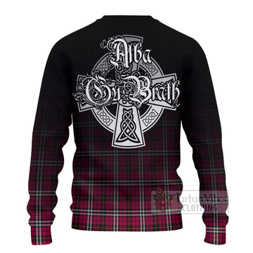 Little Tartan Ugly Sweater Featuring Alba Gu Brath Family Crest Celtic Inspired