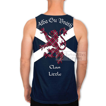 Little Tartan Lion Rampant Men's Tank Top  Proudly Display Your Heritage with Alba Gu Brath and Clan Name