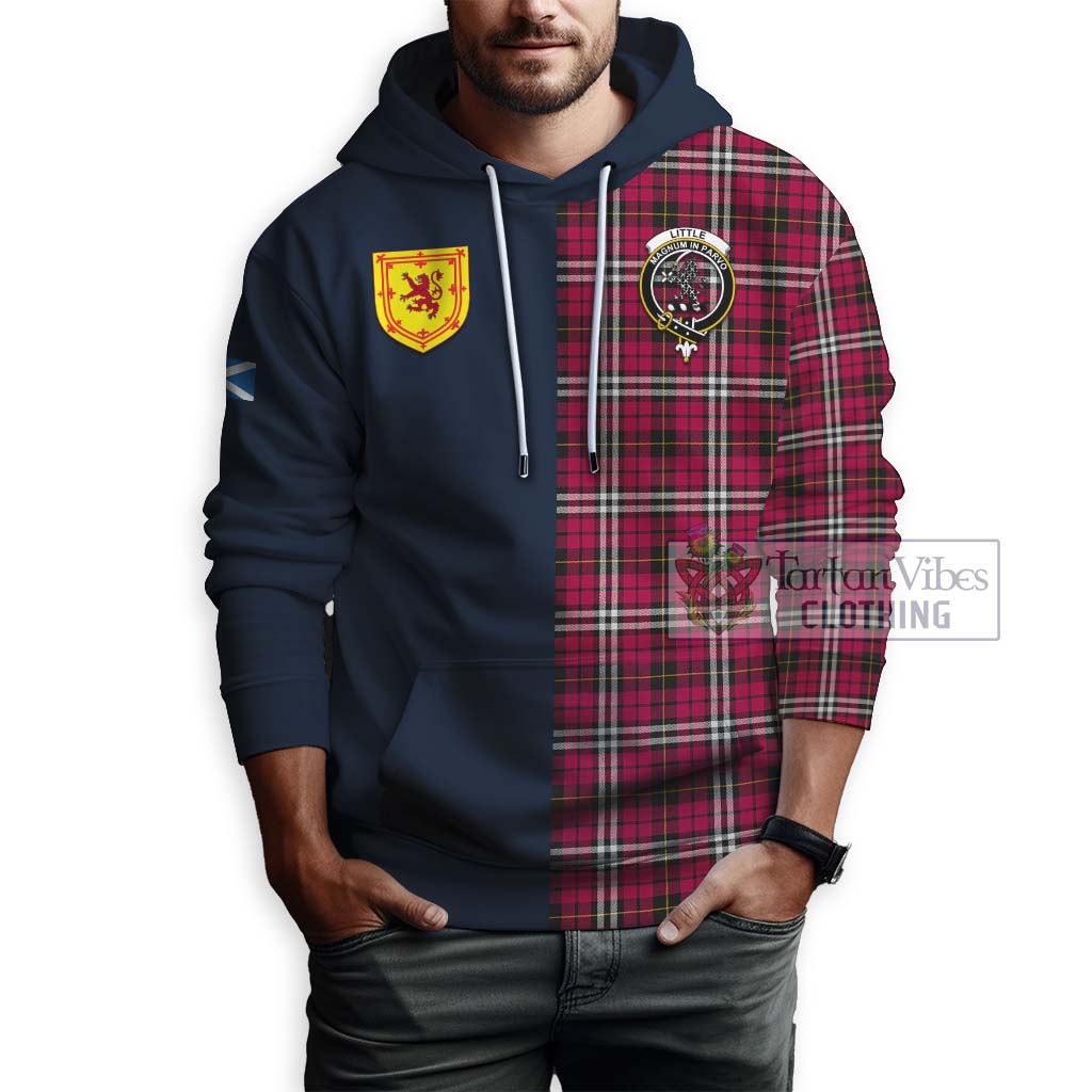 Tartan Vibes Clothing Little Tartan Hoodie with Scottish Lion Royal Arm Half Style