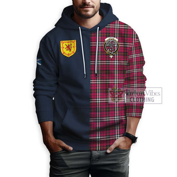 Little Tartan Hoodie with Scottish Lion Royal Arm Half Style