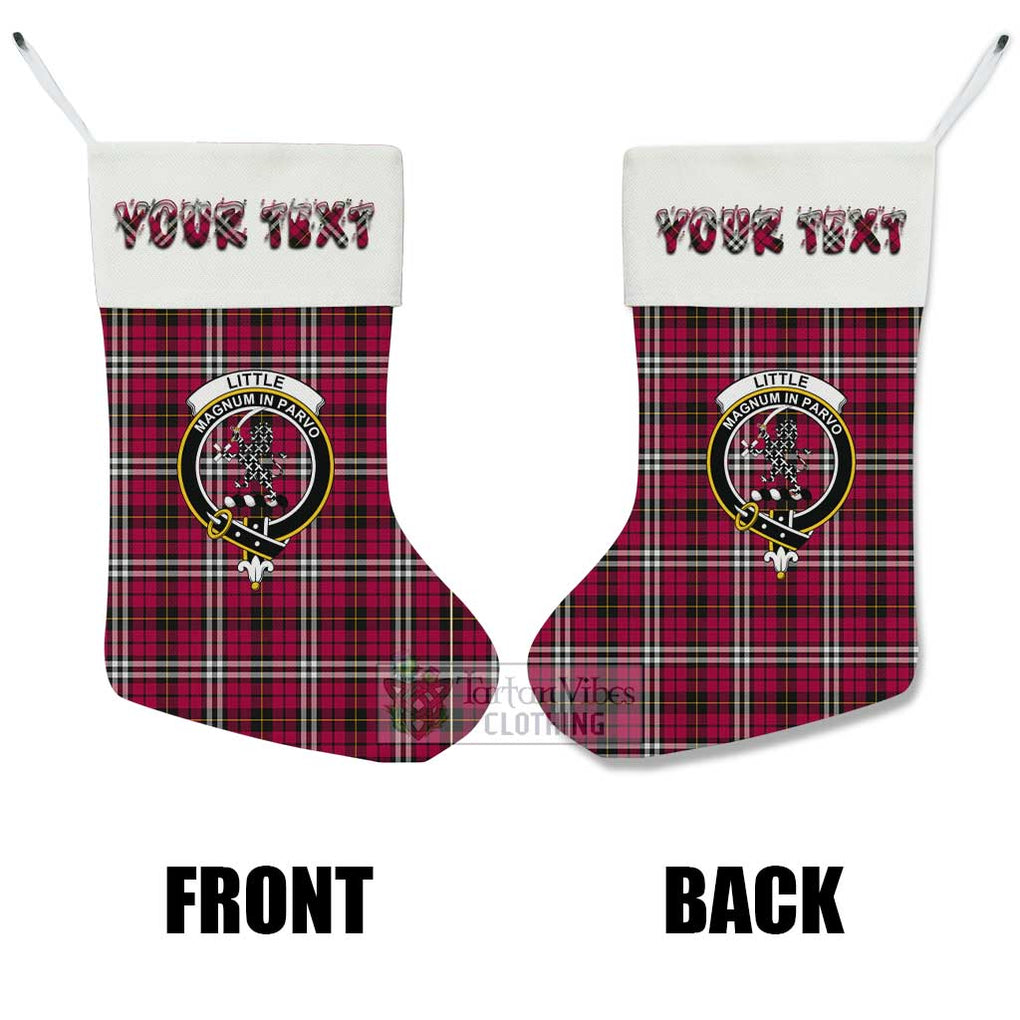 Tartan Vibes Clothing Little Tartan Family Crest Christmas Stocking with Personalized Text