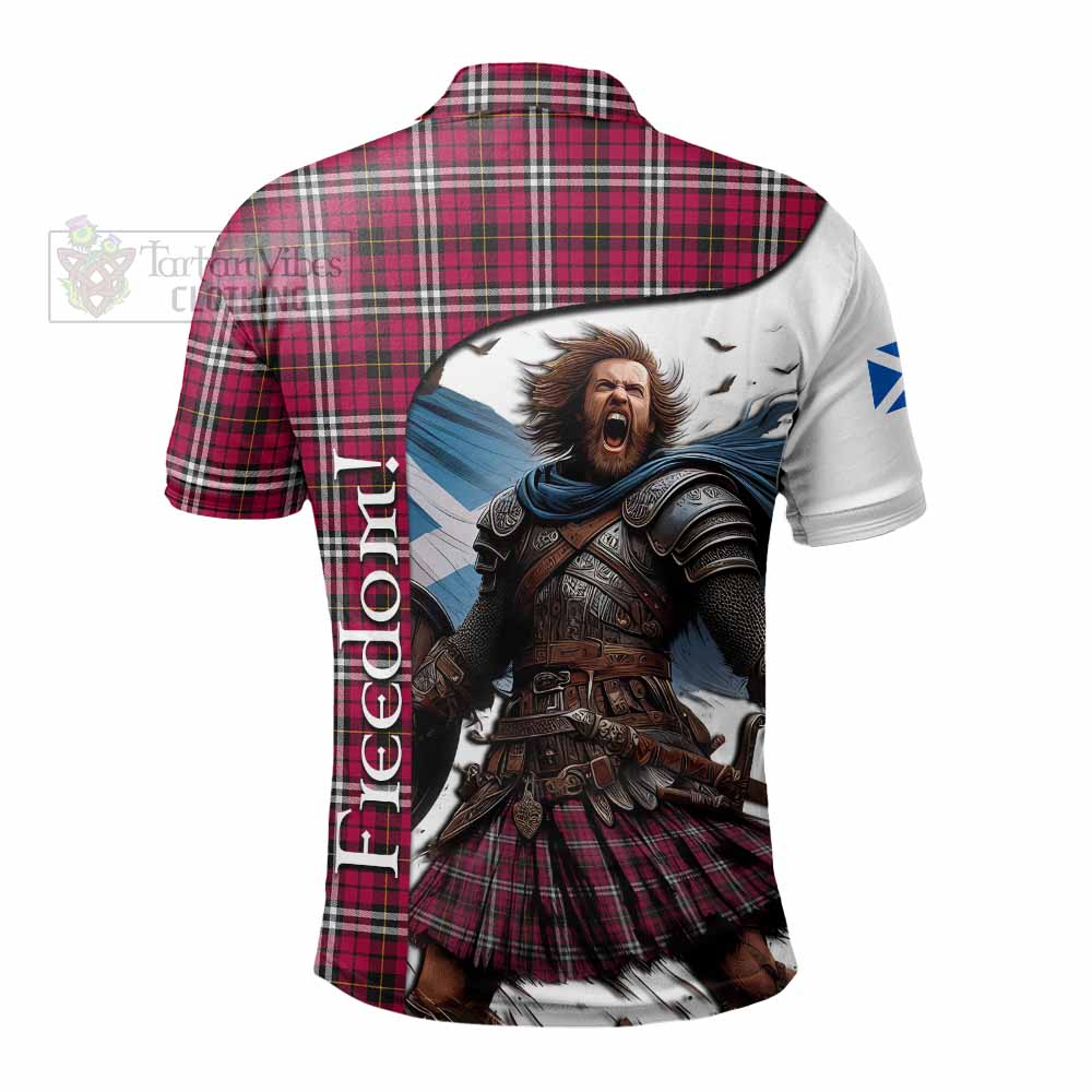 Tartan Vibes Clothing Little Crest Tartan Polo Shirt Inspired by the Freedom of Scottish Warrior