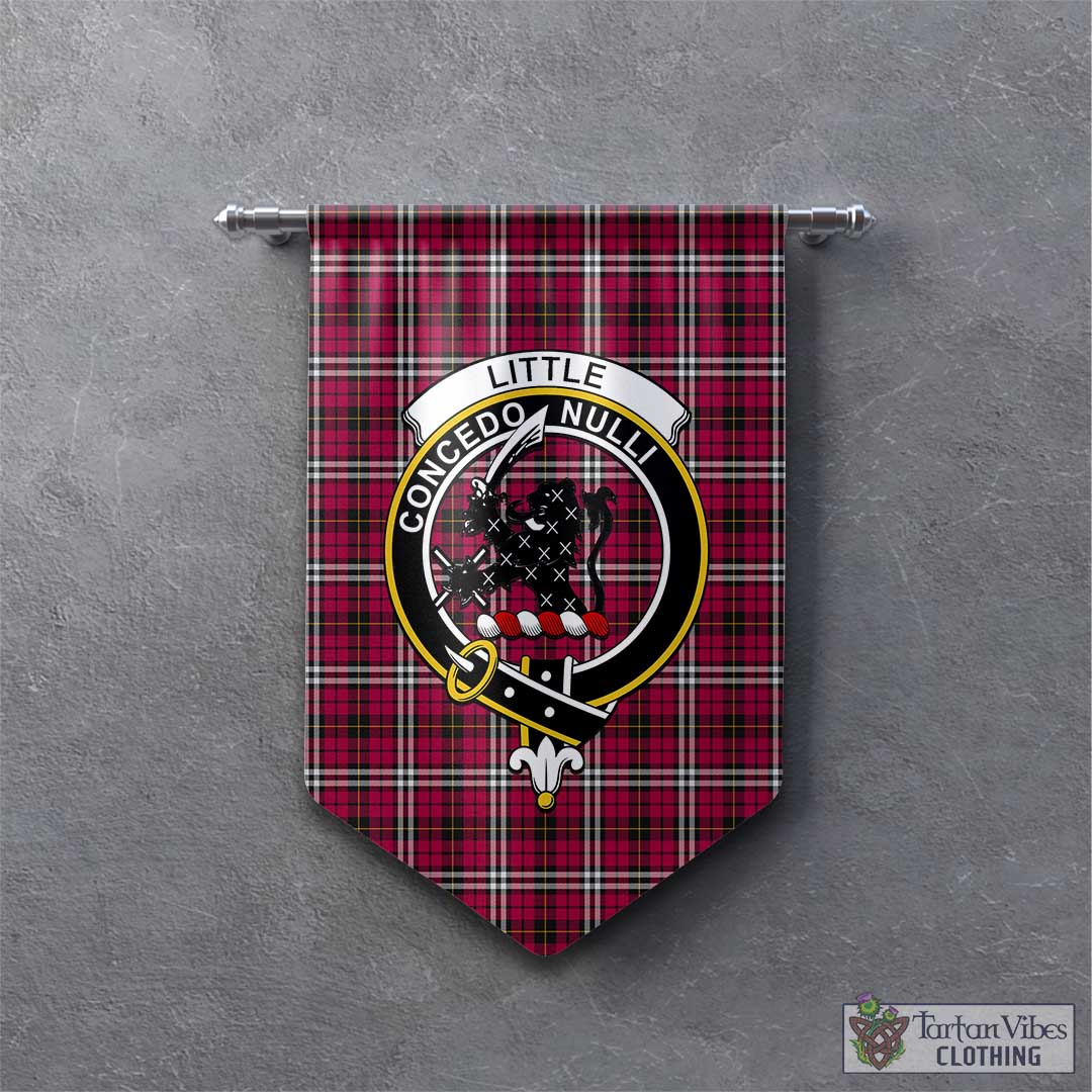 Tartan Vibes Clothing Little Tartan Gonfalon, Tartan Banner with Family Crest