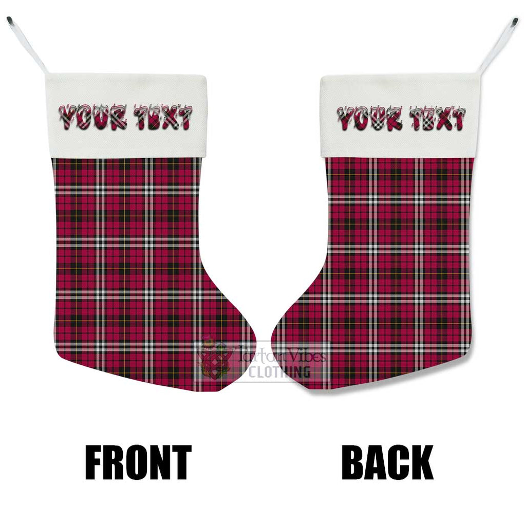 Tartan Vibes Clothing Little Tartan Christmas Stocking with Personalized Text