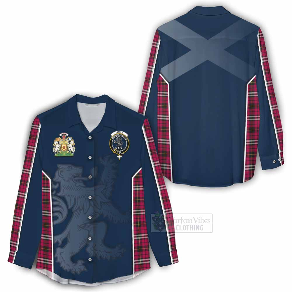 Tartan Vibes Clothing Little Tartan Women's Casual Shirt with Family Crest and Lion Rampant Vibes Sport Style