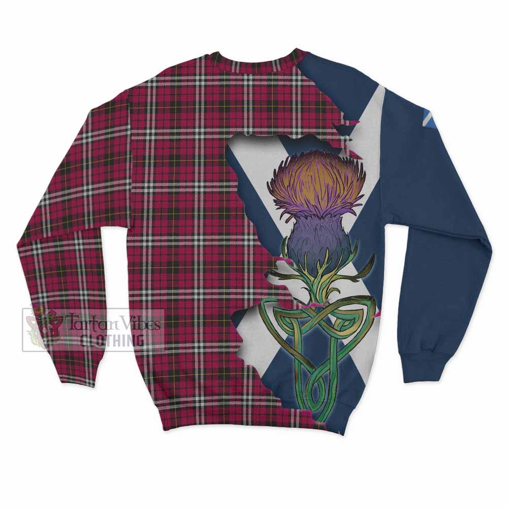 Little Tartan Family Crest Sweatshirt Scottish Thistle Celtic Inspired - Tartan Vibes Clothing