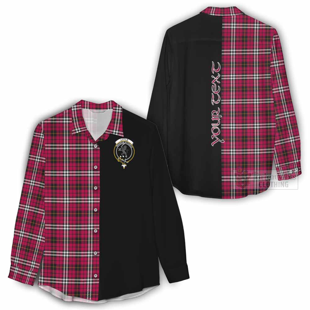 Tartan Vibes Clothing Little Tartan Women's Casual Shirt with Family Crest and Half Of Me Style