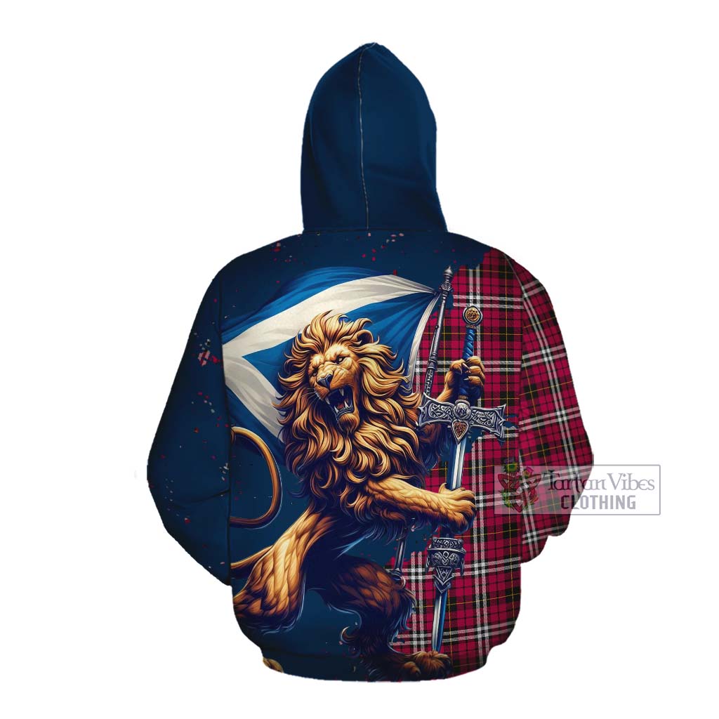 Tartan Vibes Clothing Little Tartan Family Crest Cotton Hoodie with Scottish Majestic Lion