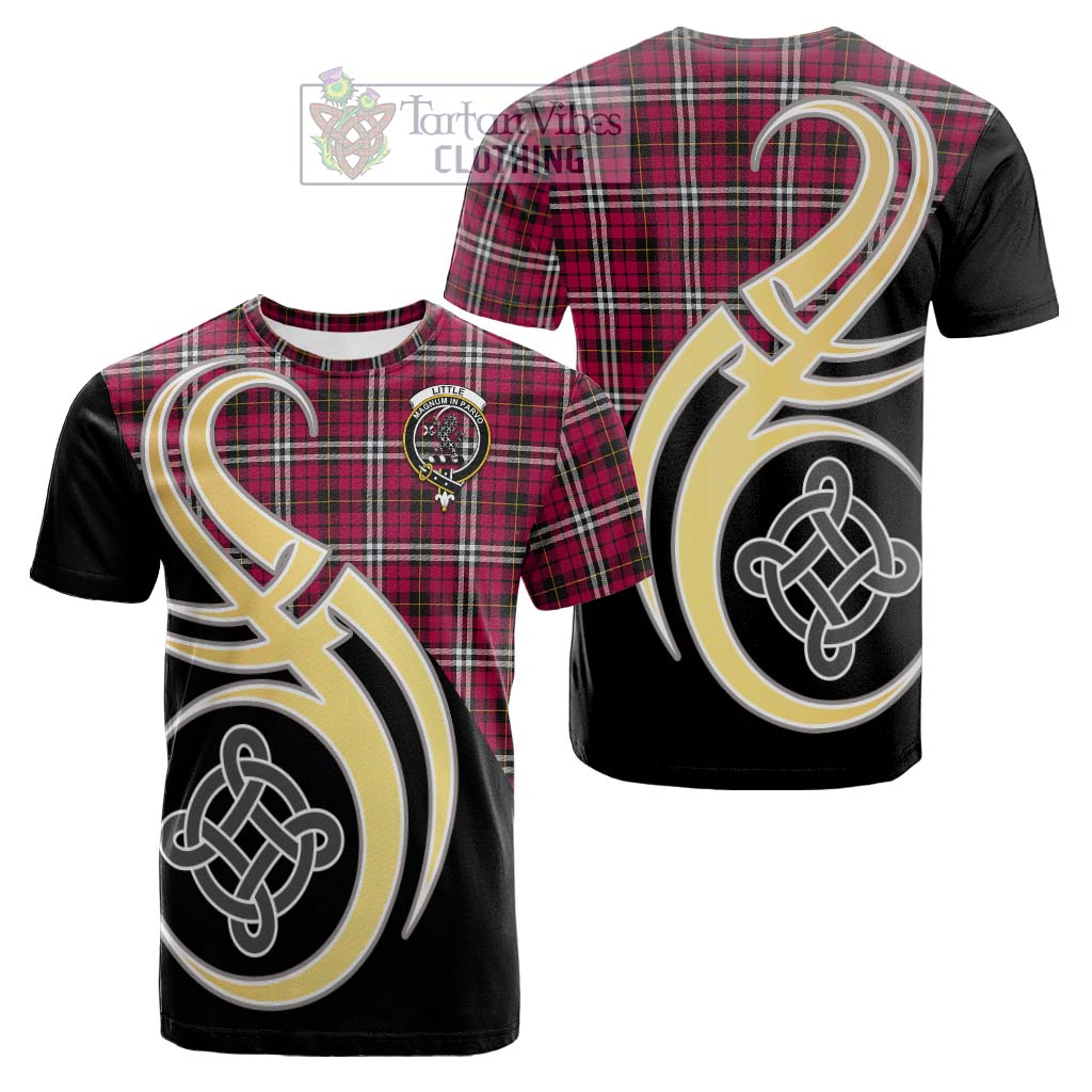 Tartan Vibes Clothing Little Tartan Cotton T-shirt with Family Crest and Celtic Symbol Style